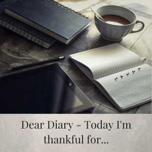 Dear Diary - Today I'm thankful for... - Copy